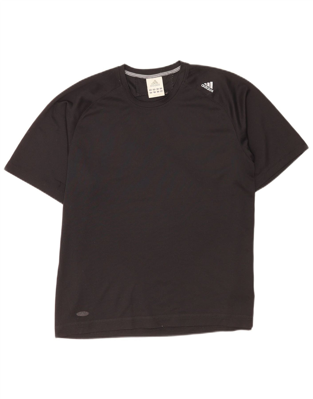 Adidas Mens Camiseta Top Grande Poliéster Preto