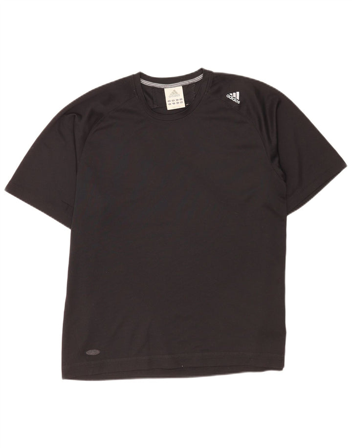 Adidas Mens Camiseta Top Grande Poliéster Preto