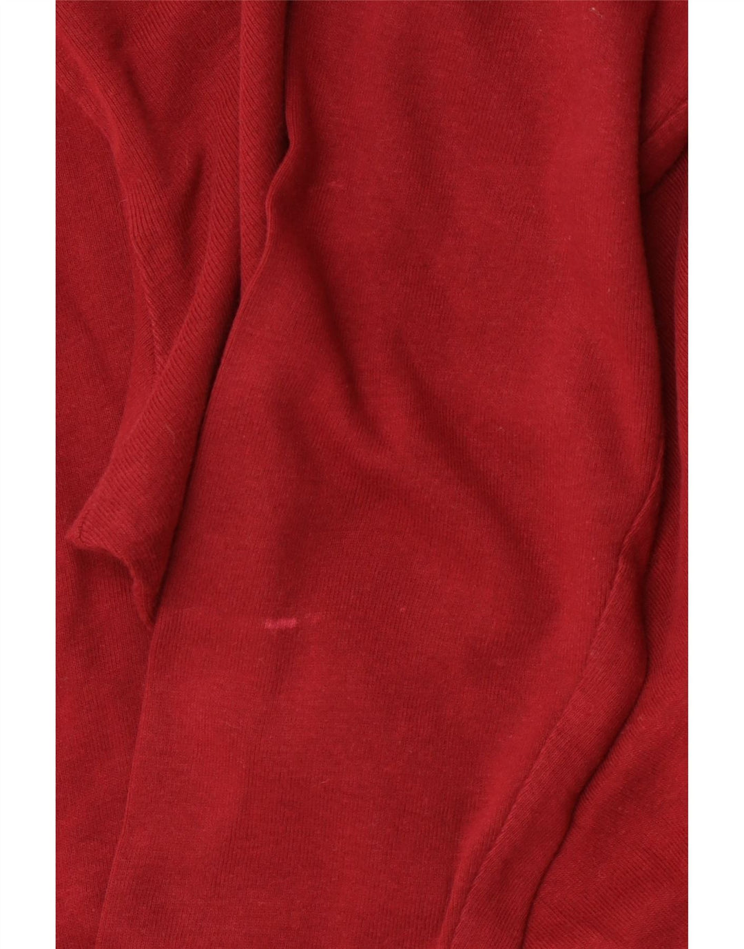 LEE Top feminino de manga comprida UK 16 grande algodão vermelho