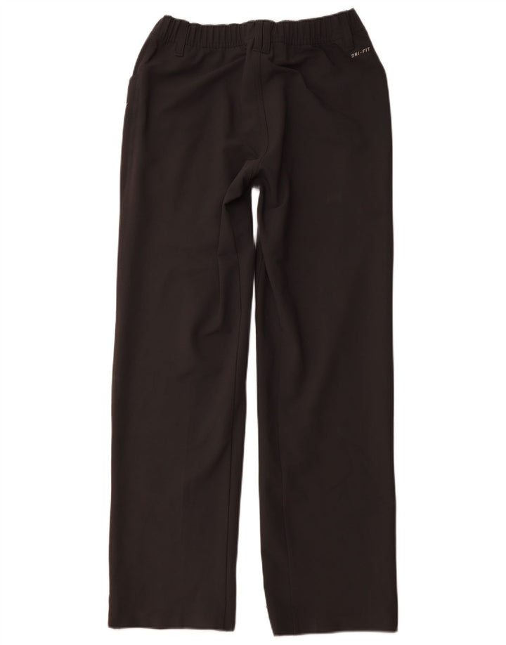 Calça casual masculina NIKE Dri Fit Straight pequena W27 L31 cinza poliéster