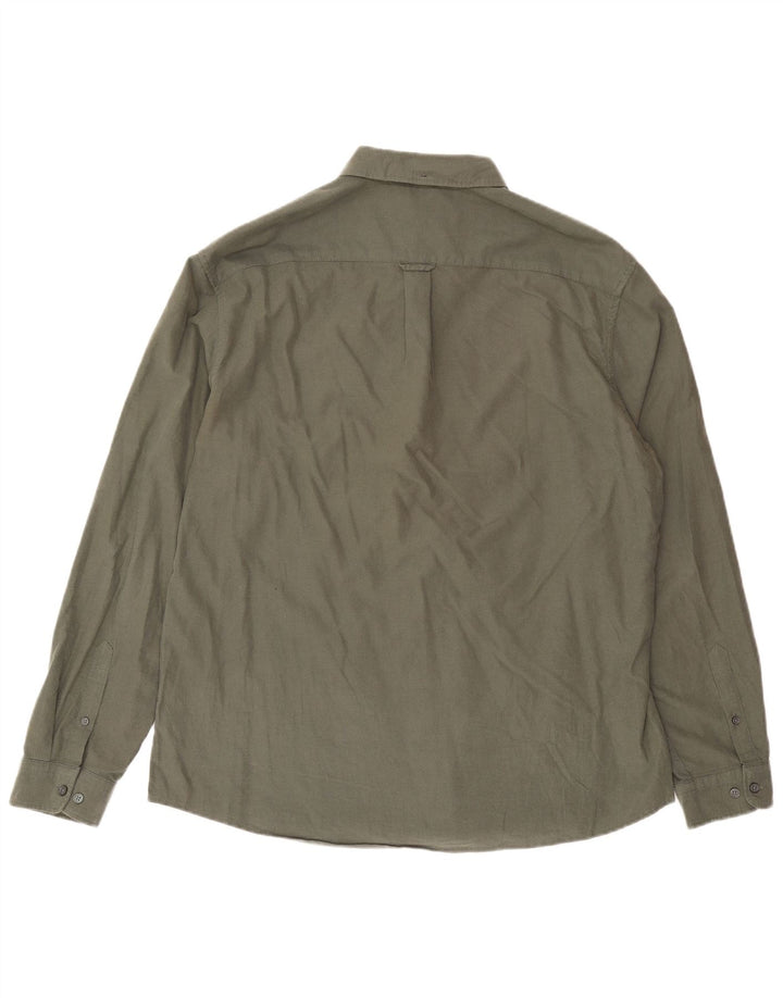 Camisa masculina Marks & Spencer XL algodão cáqui