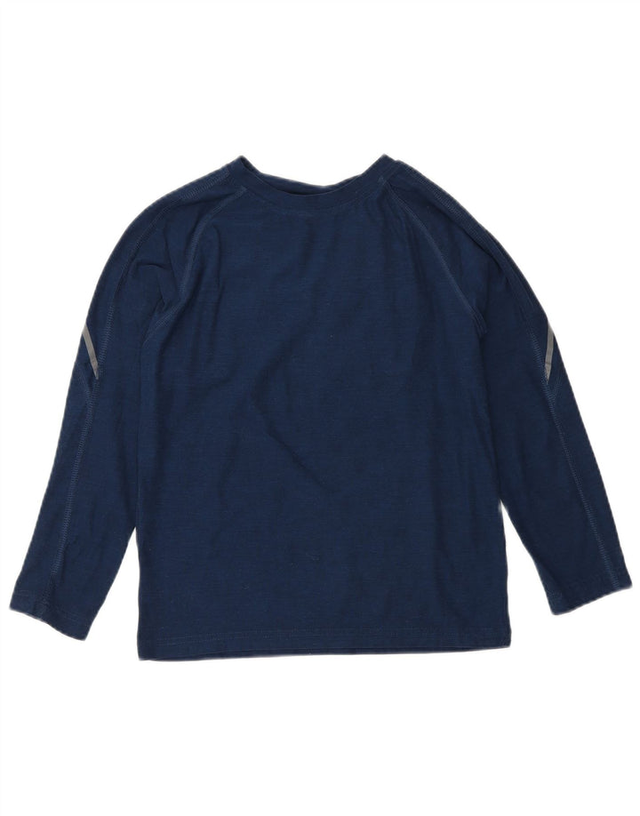 Russell Athletic Boys Dri-Power Top manga comprida 7-8 anos médio azul marinho