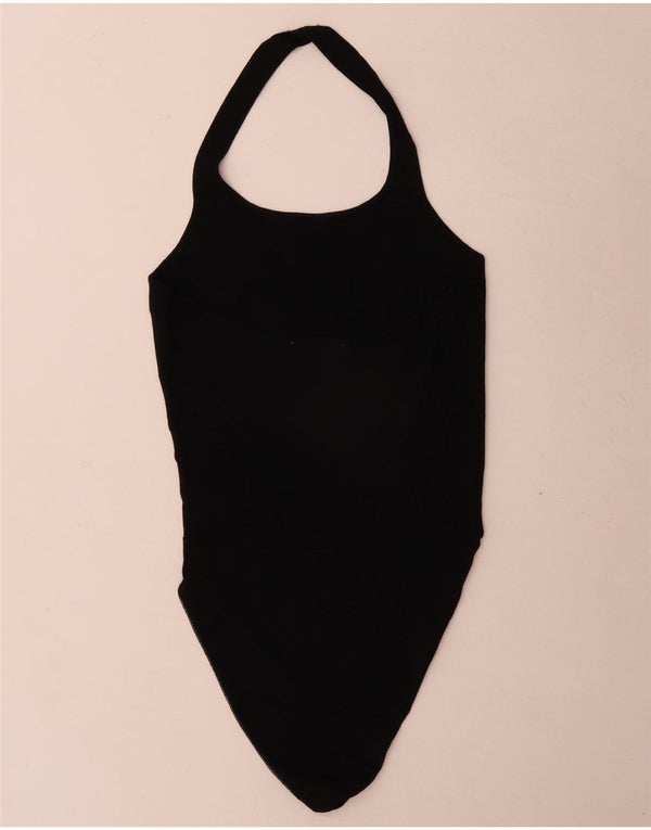 Macacão feminino Zara Halter UK 12 médio preto viscose