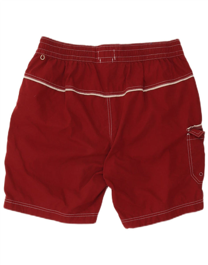 Shorts de natação masculino Fat Face grande Borgonha