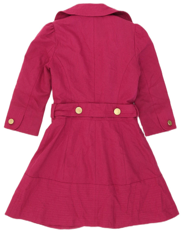 Sobretudo feminino Topshop UK 8 pequena lã rosa