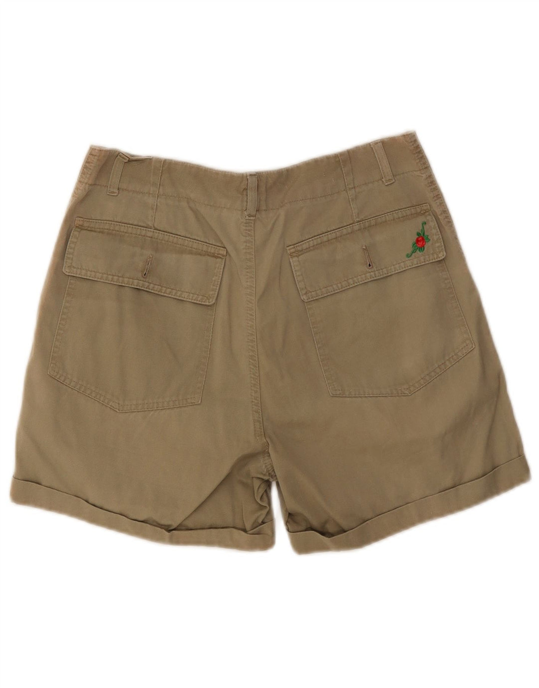 Shorts Chino Feminino Vintage W30 Médio Cáqui