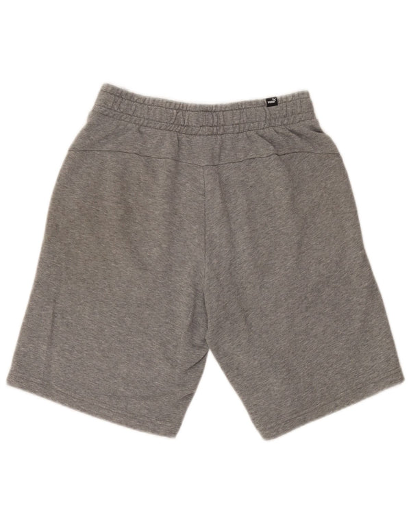 Shorts esportivos gráficos masculinos Puma pequeno algodão manchado cinza