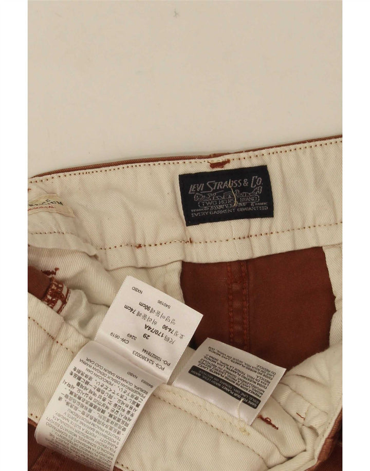 Shorts Chino Masculino Levi's W29 Algodão Marrom Médio