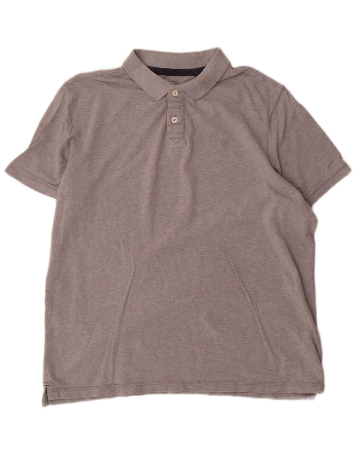 Camisa polo masculina Fat Face 2XL algodão cinza