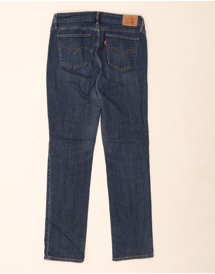 Calça jeans feminina Levi's 714 Straight W31 L32 azul algodão