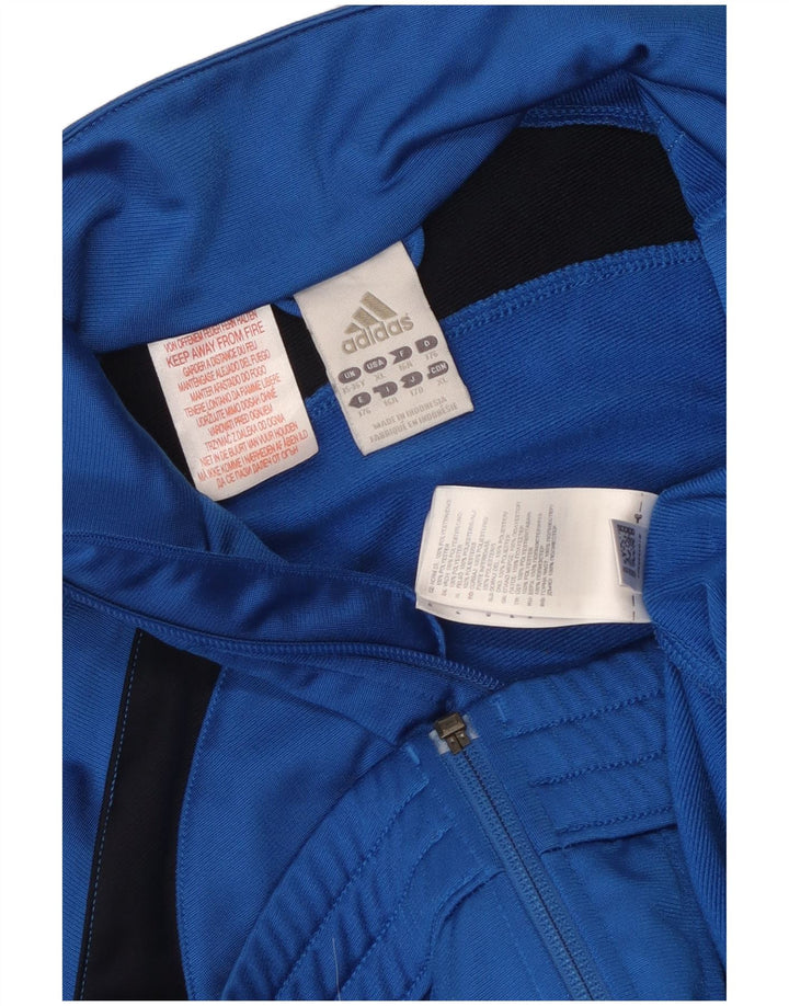 Jaqueta Adidas Meninos Treino Top 15-16 Anos Azul Colorblock Poliéster