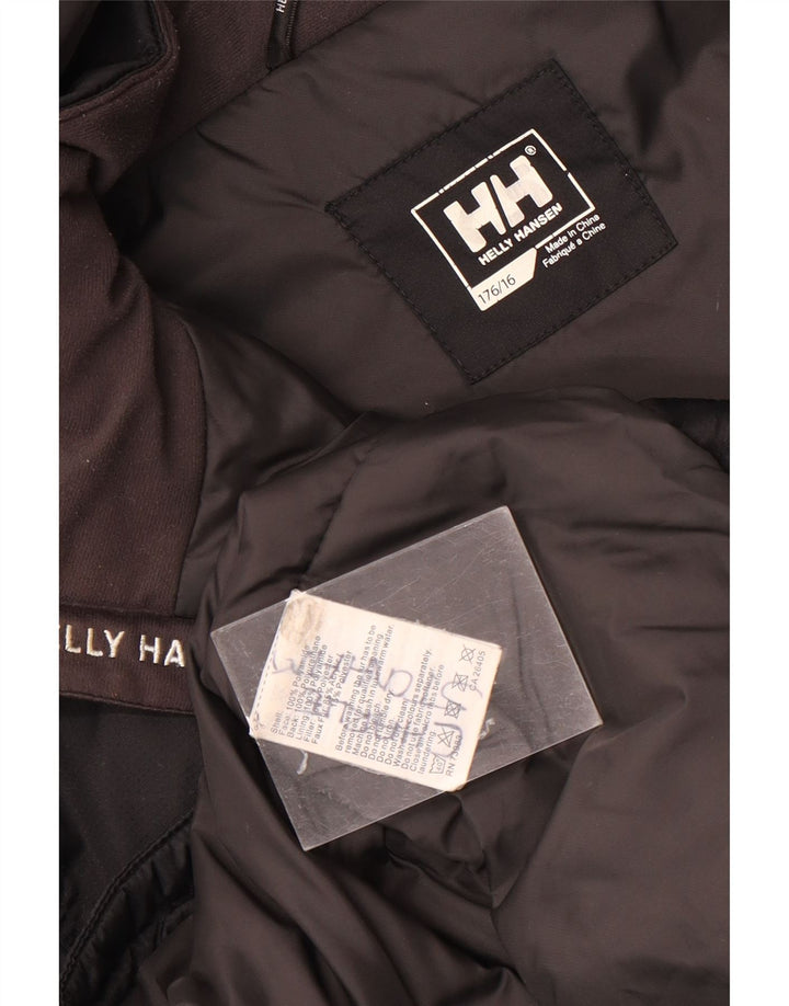 Jaqueta Helly Hansen Boys Parka com Capuz 15-16 Anos Preto Poliamida