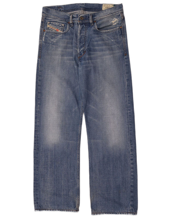 Diesel Mens KURATT Straight Jeans W30 L32 Azul Algodão