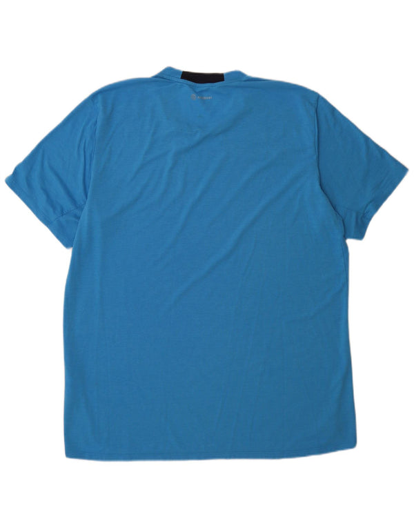 Camiseta masculina Adidas Top XL azul poliéster