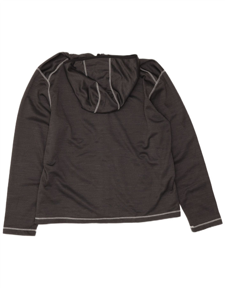 Suéter masculino Fila Graphic Zip com capuz 2XL poliéster preto