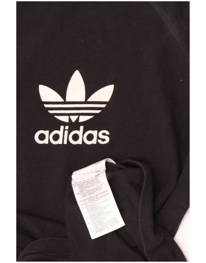 Adidas Mens Graphic Top Manga Longa Médio Algodão Preto