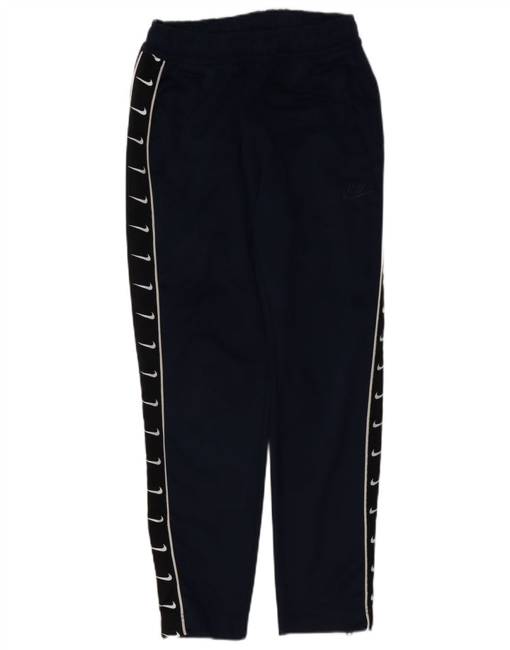 Nike Mens Graphic Calças de treino Joggers Pequeno Poliéster Azul Marinho