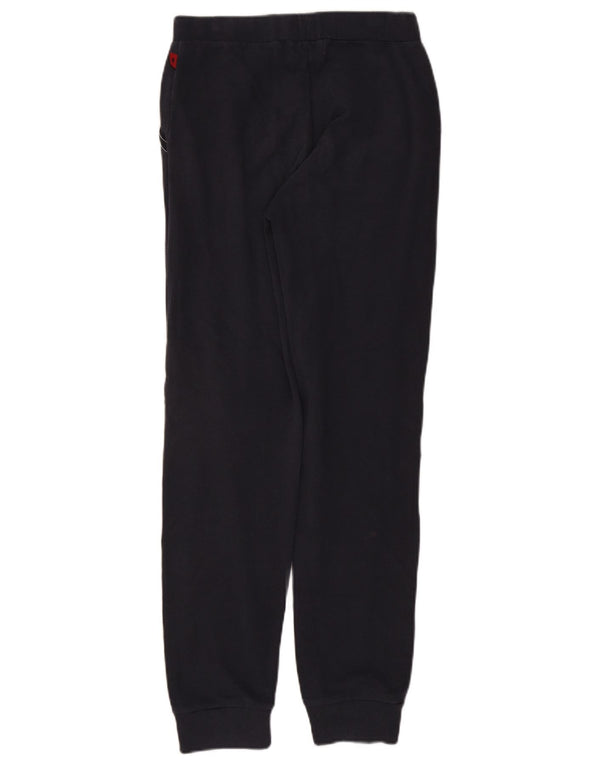 Kappa Calça feminina de treino Joggers UK 10 pequeno algodão azul marinho