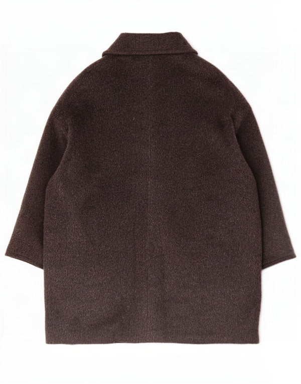 Sobretudo feminino Marella tamanho 10 lã alpaca cinza