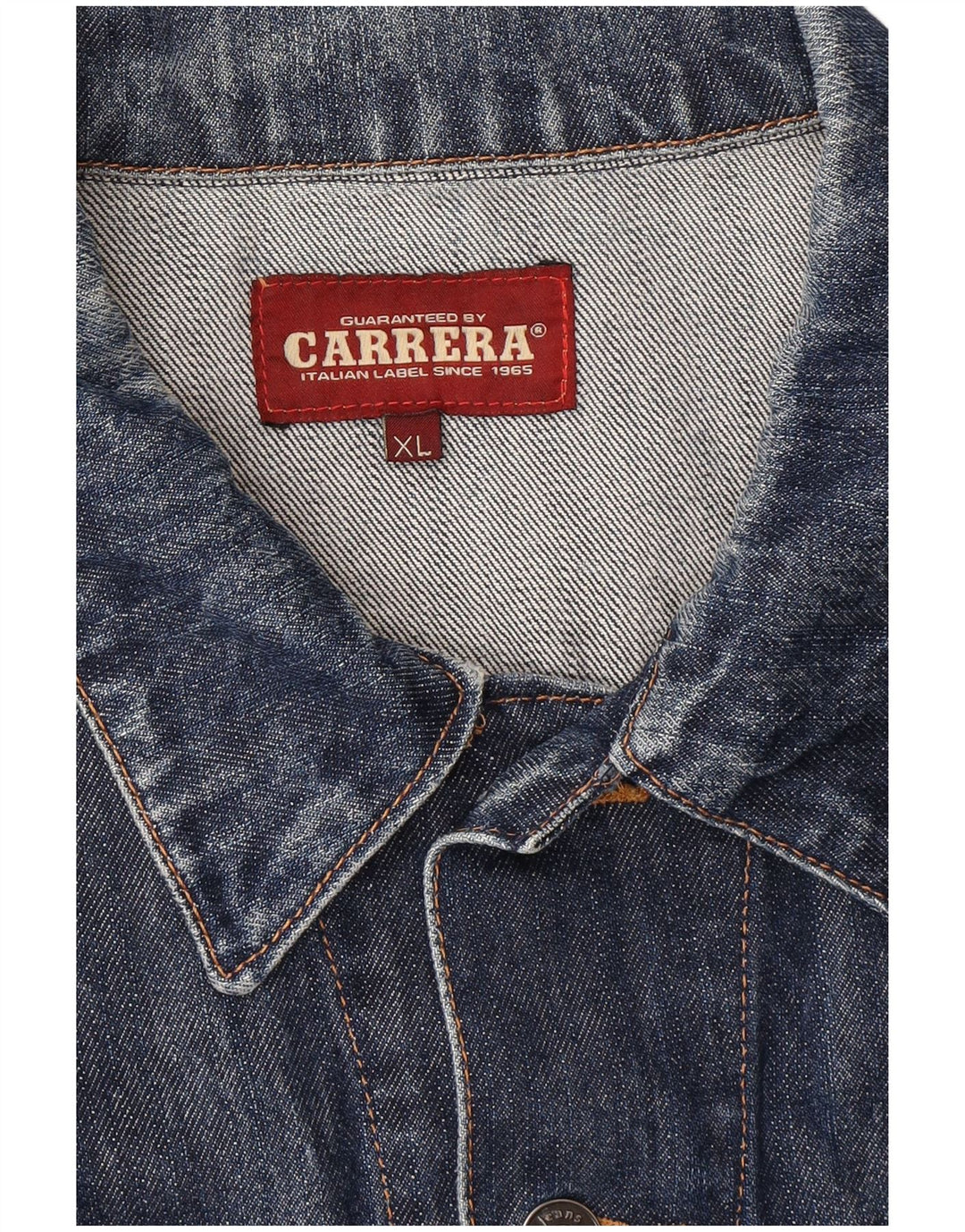 Jaqueta jeans masculina Carrera UK 42 XL azul marinho algodão