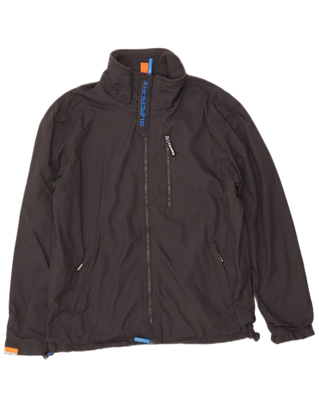 Jaqueta bomber masculina Superdry The Windhiker Graphic UK 40 grande cinza nylon