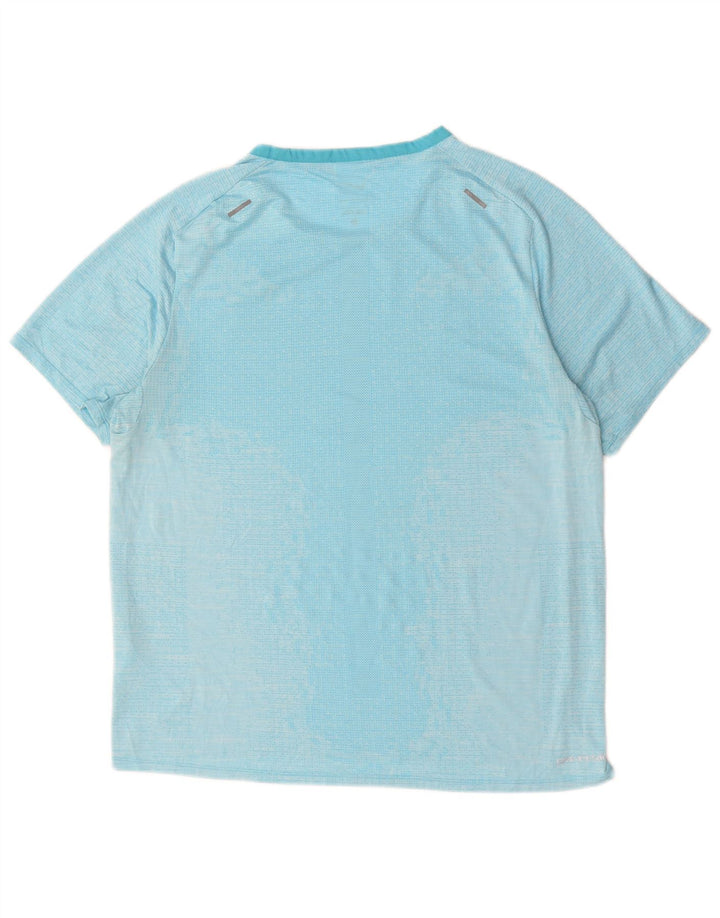 Camiseta Nike Masculina Dri Fit Top Grande Listrada Azul Poliéster