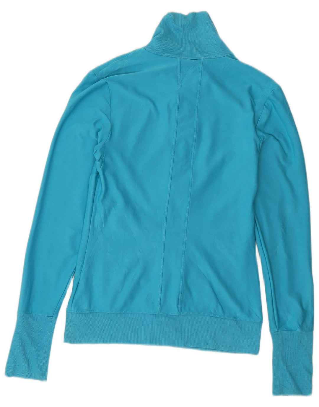 NIKE Womens Dri Fit Tracksuit Top Jacket Reino Unido 8/10 Pequeno Azul Poliéster