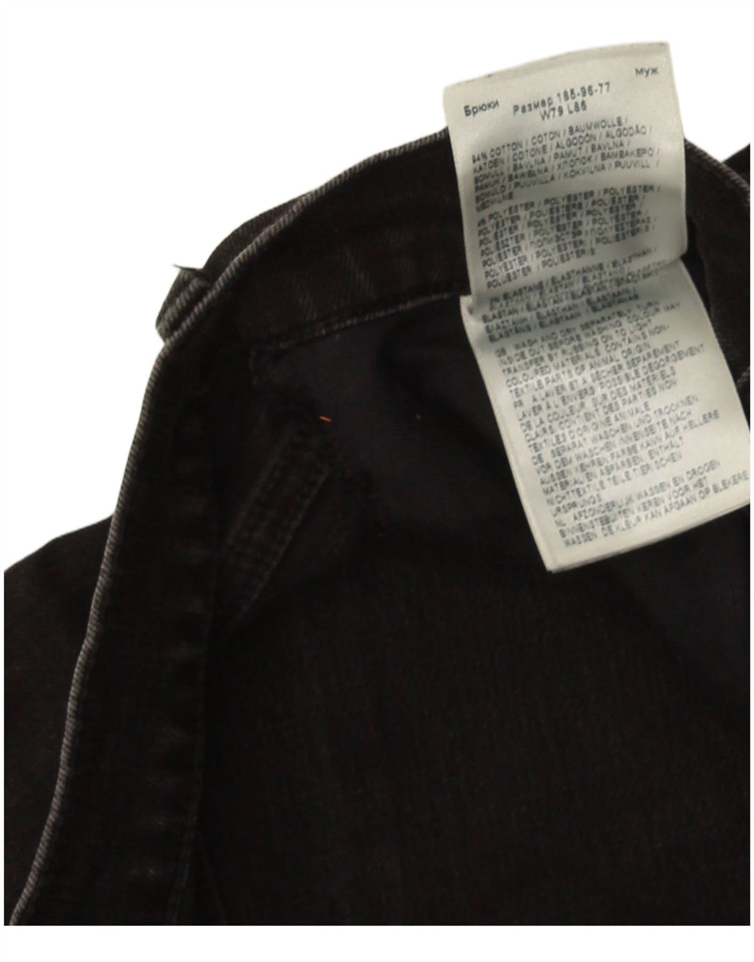 Lee Mens Luke Slim Jeans W31 L31 Algodão Preto