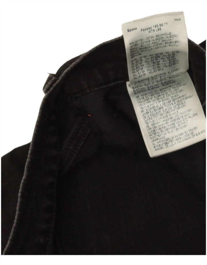 Lee Mens Luke Slim Jeans W31 L31 Algodão Preto