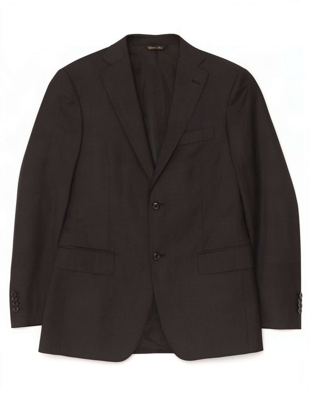 Jaqueta blazer masculina de 2 botões Loro Piana IT 48 lã virgem preta média