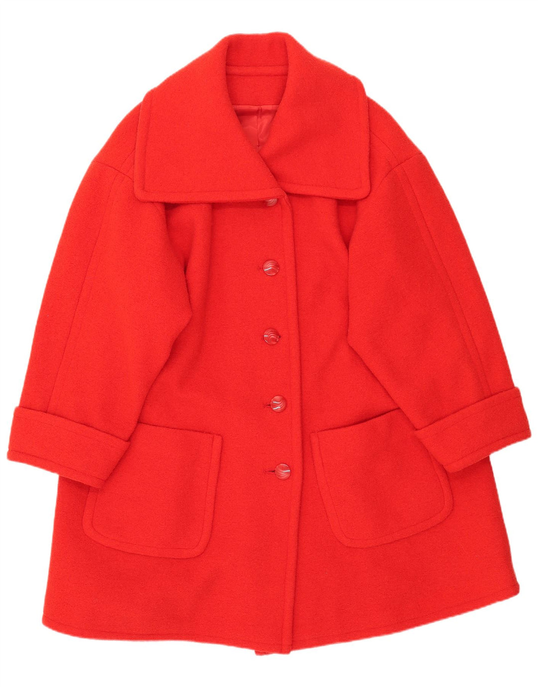 Sobretudo feminino vintage UK 20 2XL vermelho
