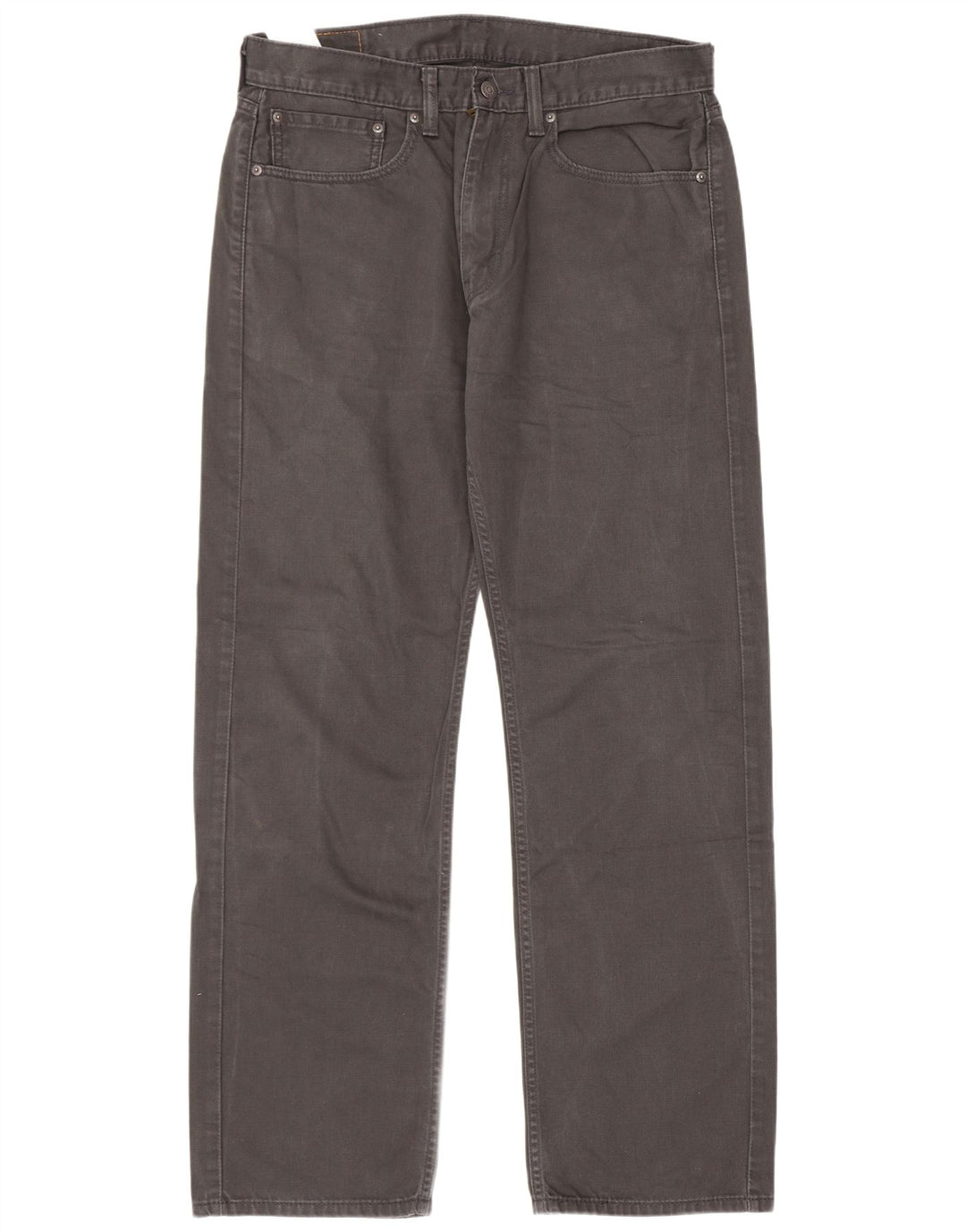 Calça jeans masculina Levi's 505 Straight W34 L32 cinza algodão