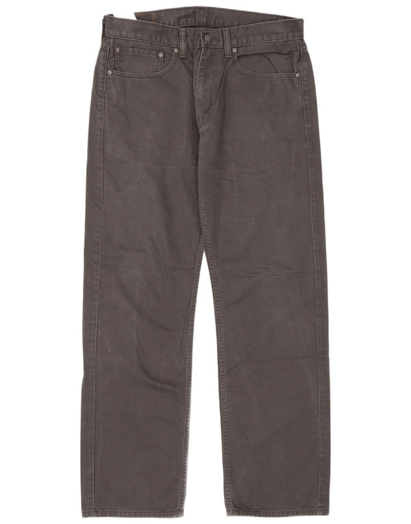 Calça jeans masculina Levi's 505 Straight W34 L32 cinza algodão