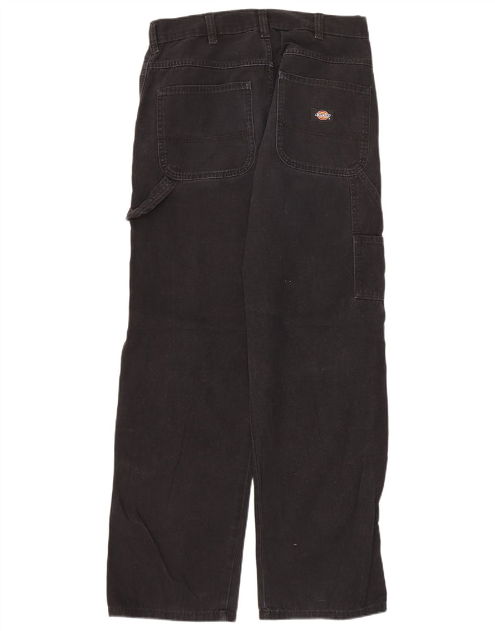 Calças cargo retas masculinas Dickies W30 L32 algodão preto