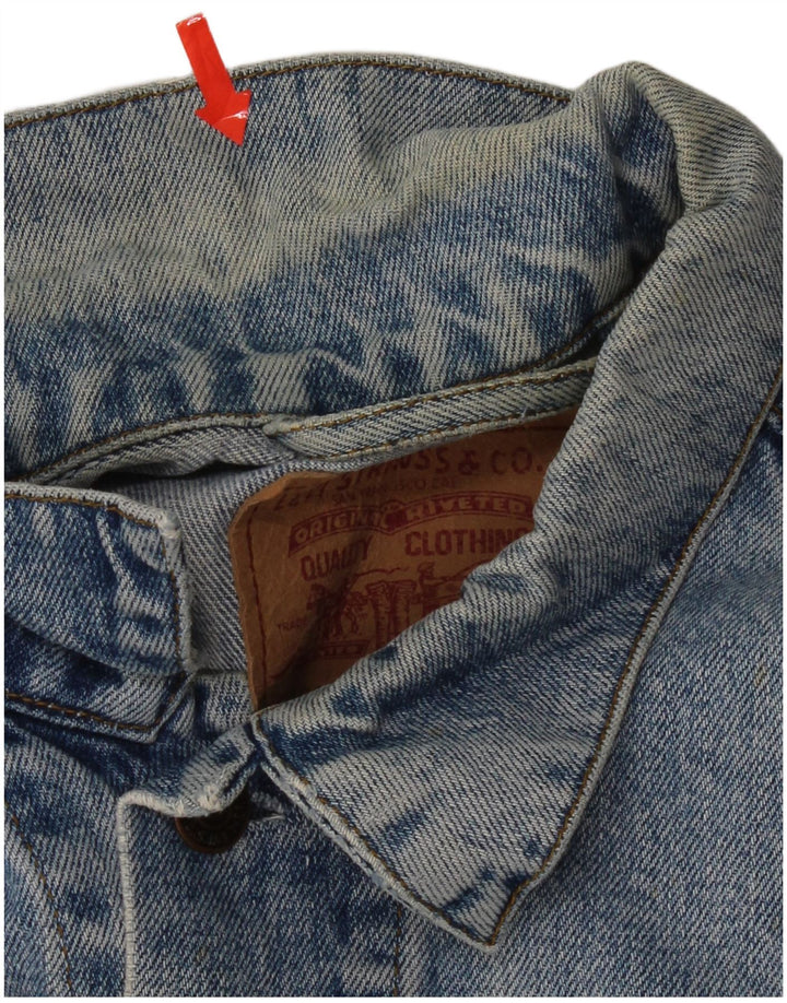 Jaqueta jeans masculina Levi's UK 38 algodão azul médio