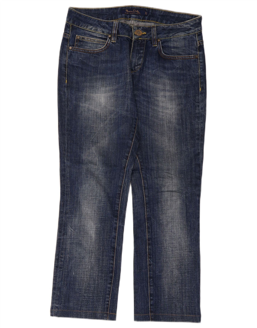 Calça jeans feminina Massimo Dutti W27 L25 azul algodão
