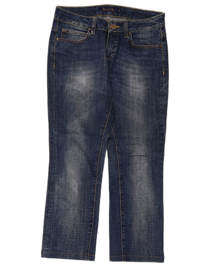 Calça jeans feminina Massimo Dutti W27 L25 azul algodão