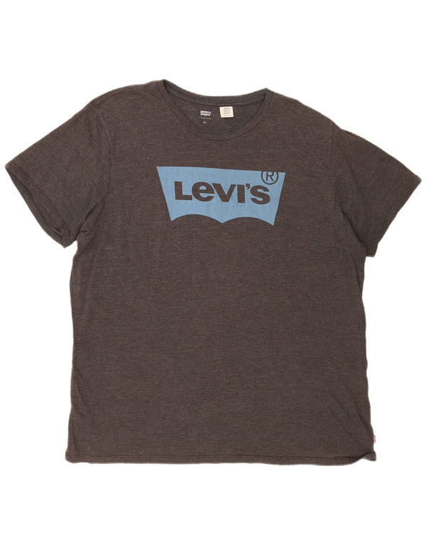 Camiseta gráfica masculina LEVI'S Top 2XL cinza