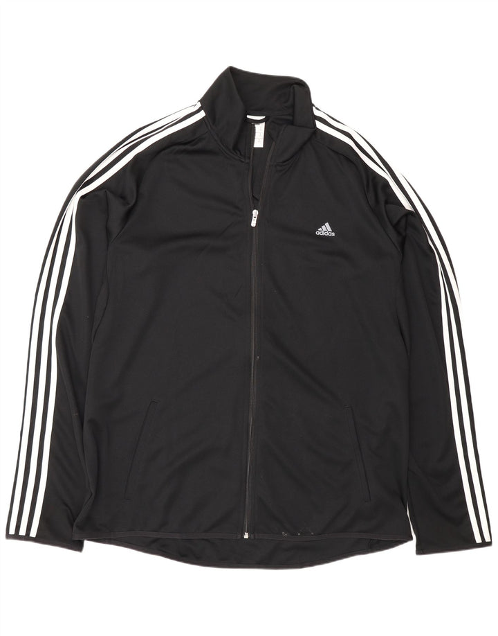 Jaqueta Adidas Mens Climalite Treino Top 2XL Poliéster Preto