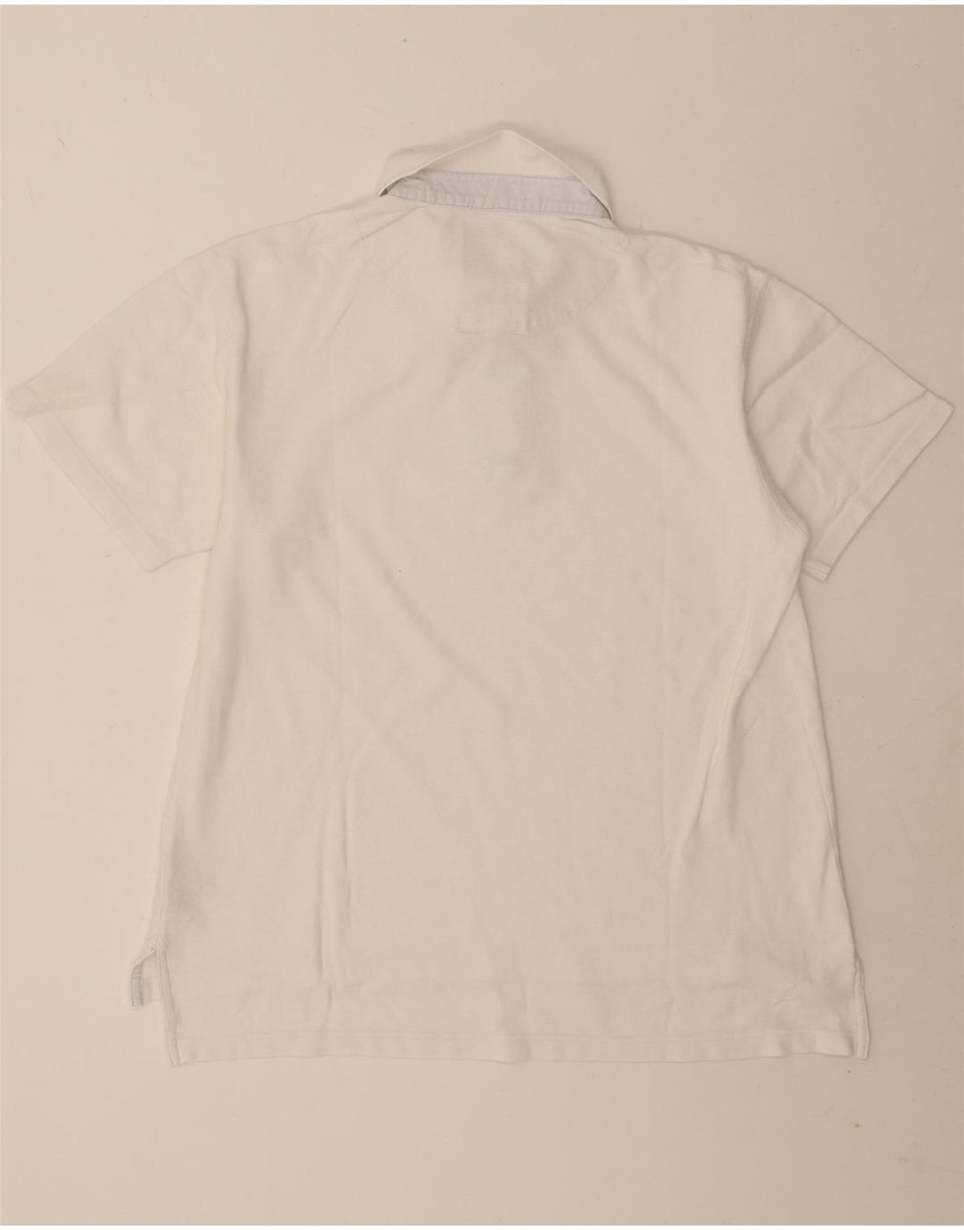 Camisa polo masculina Slam grande algodão branco
