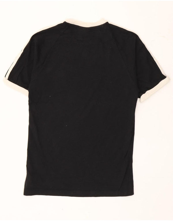 Adidas Mens Camiseta Top XS Algodão Preto