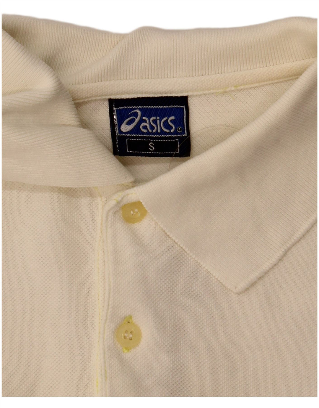 Camisa polo masculina Asics pequena bege