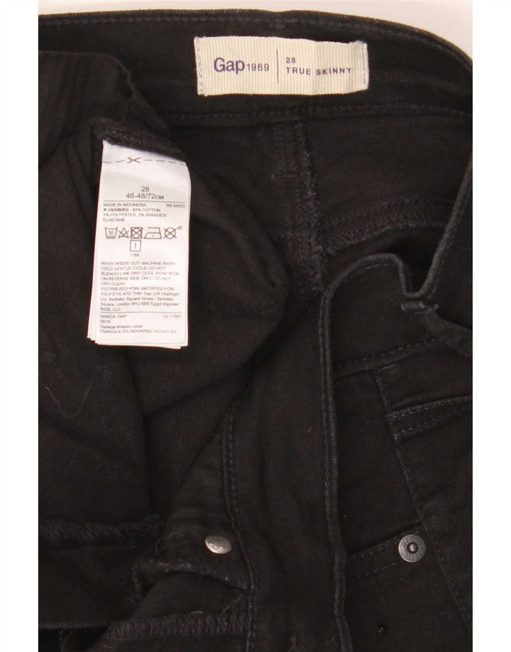 Jeans skinny feminino Gap W26 L28 algodão preto