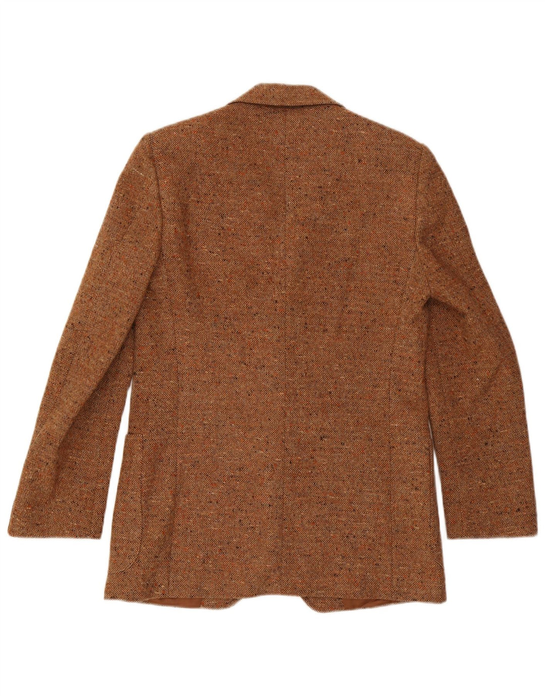 Jaqueta blazer masculina vintage com 2 botões IT 50 grande marrom manchada