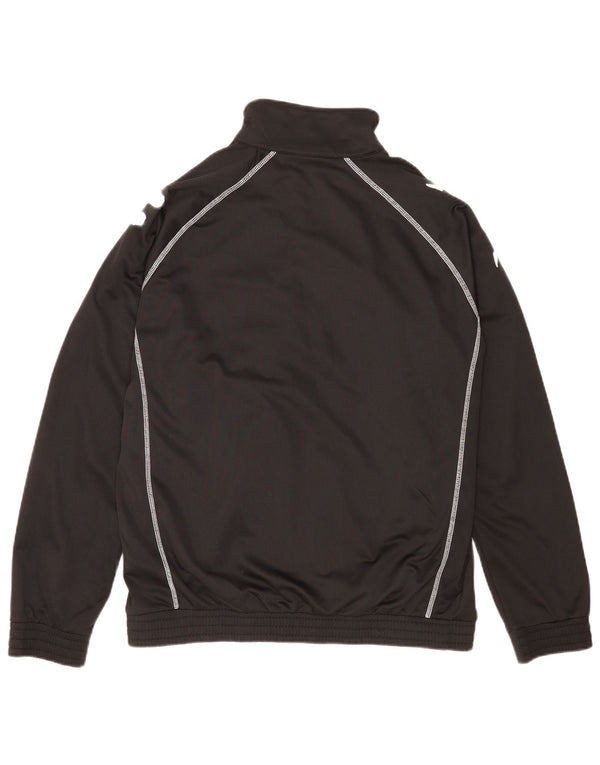 Kappa Mens Graphic Tracksuit Top Jacket Large Black Polyester Sports