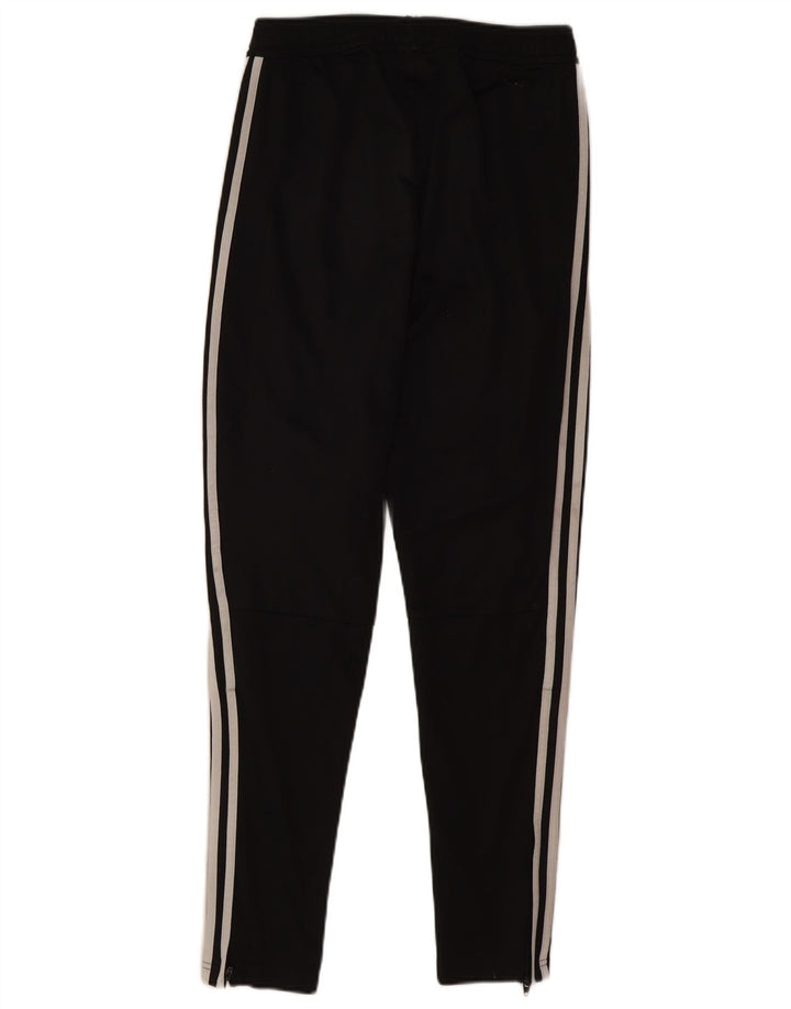 Calças de treino femininas Adidas UK 8 pequenas poliéster preto