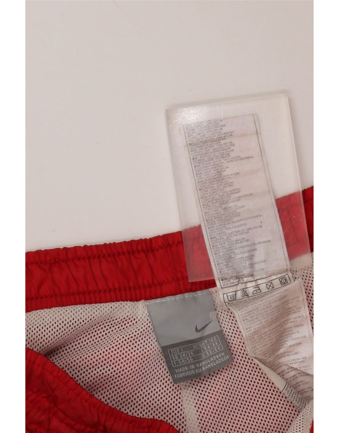 Calça de treino masculina NIKE grande vermelho nylon