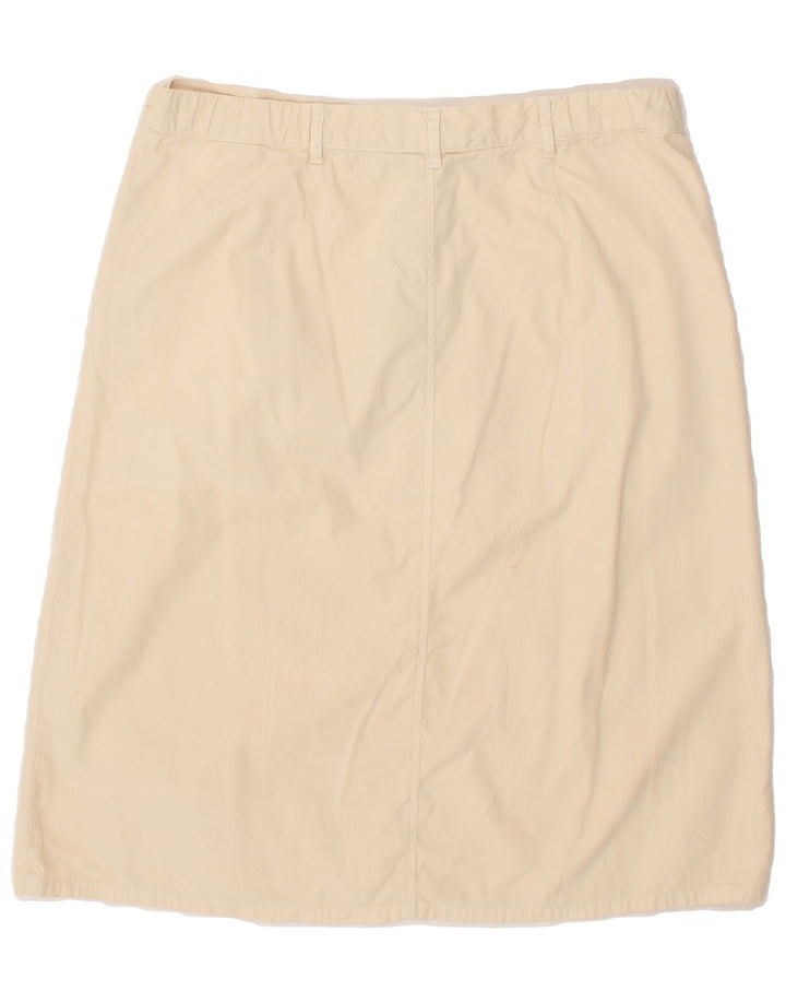 ORVIS Womens Straight Skirt US 14 XL W36 Beige Cotton Vintage Orvis and Second-Hand Orvis from Messina Hembry 