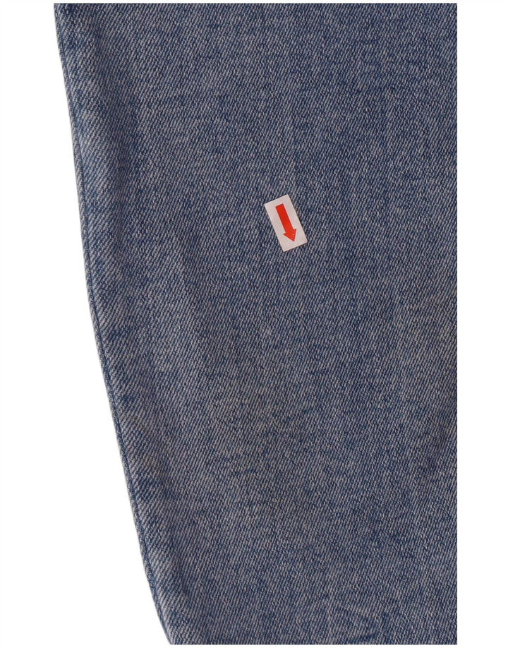 Zara Jeans skinny feminino de cintura alta UE 38 pequeno W28 L27 azul clássico