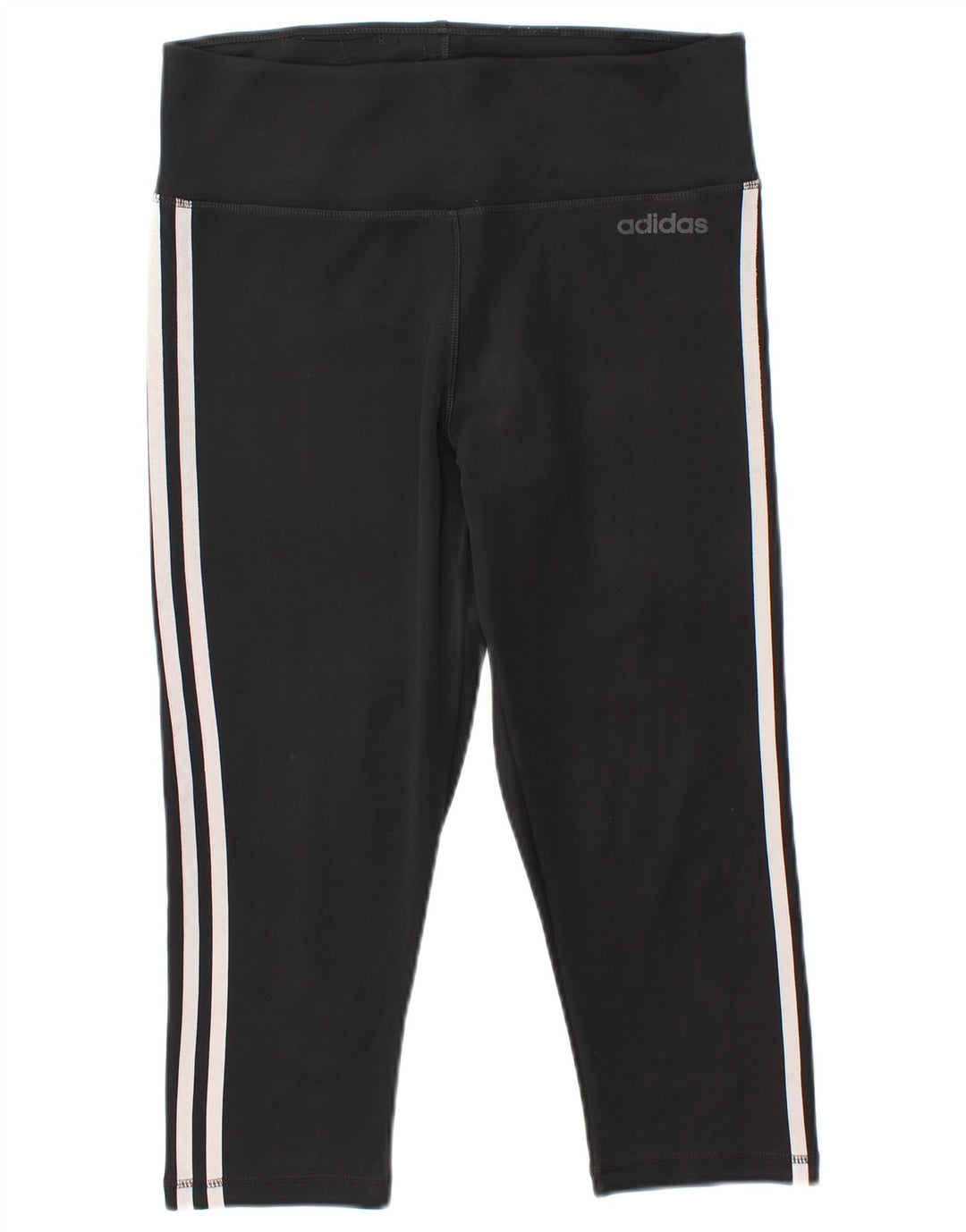 Adidas Womens Climalite Capri Leggings UK 12/14 Médio Preto Poliéster